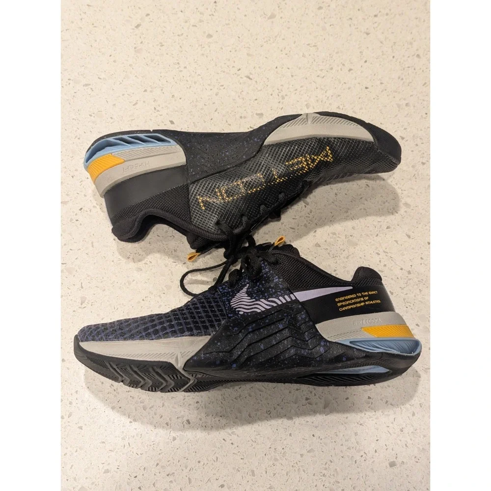 Nike Metcon 8 Black Light Thistle Training DO9327-002 Women's 7‎ US 38 EU - Picture 7 of 9